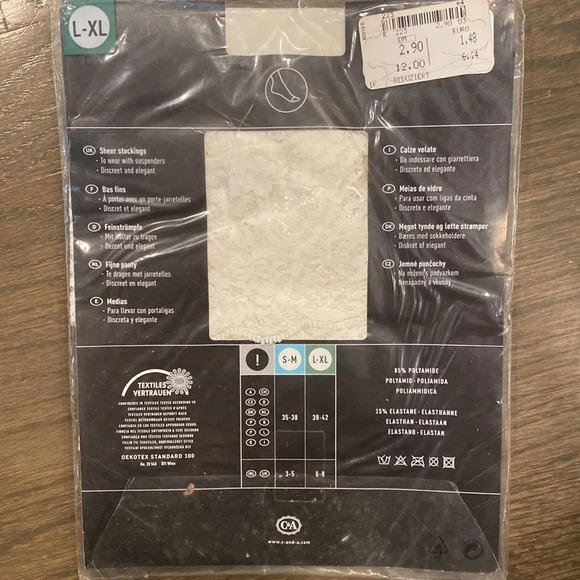 Sheer stockings with lace - Picture 2 of 5